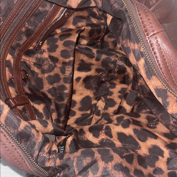 Vintage Y2K B. Makowsky Purse Leather Slouchy Tote Bag - Picture 5 of 10